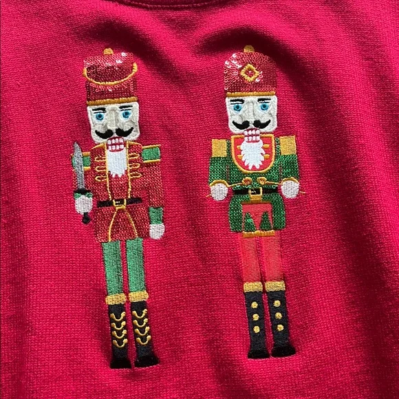 Red Sequined Nutcracker Sweater - Picture 4 of 4